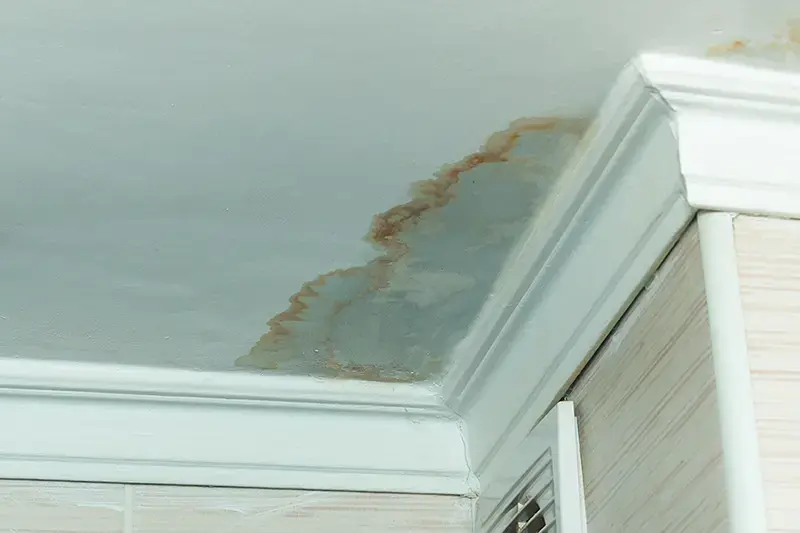 Water-damaged ceiling